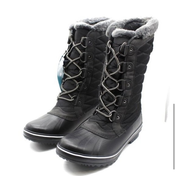 NIB! Jbu by Jambu chilly water resistant fur lined duck boots in black. Size 8.5 - Picture 5 of 8